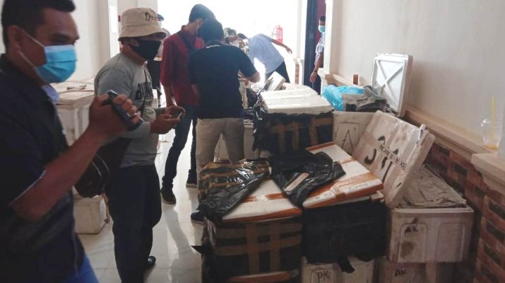 Polres Tanjung Jabung Barat (Tanjabbar), telah berhasil mengagalkan penyeludupan 77 Box Styrofoam berisikan bibit Baby Lobster tepatnya di atas jembatan.