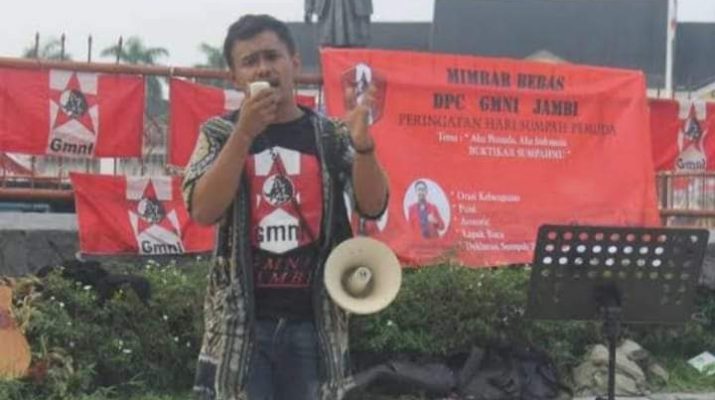 Sebut para pencandu Judi buat seseorang malas bekerja hingga tidak bisa berpikir kreatif, Ketua GMNI Jambi dukung Polda Jambi tangkap Bos judi Togel online, dan berantas pecandu judi lainnya secara masif.