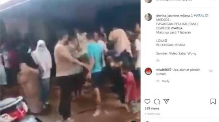 Media sosial tengah ramai dengan video viral cewek SMA, bareng 2 pria dalam rumah, terciduk warga. Kejadian di Kabupaten Jepara, Jawa Timur  