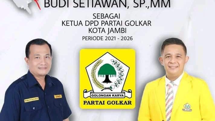 Perjalanan panjang Musyawarah Daerah Partai Golkar Kota Jambi, tetapkan Budi Setiawan sebagai Ketua. Bambang Gunawan, Ketua Angkatan Muda Pembaharuan Indonesia Kota Jambi angkat bicara.
