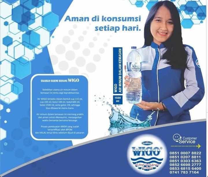 Pabrik Air Minum Dalam Kemasan Wigo, besutan PT Afresh Indonesia membuka kesempatan berkarir, lewat lowongan kerja. 