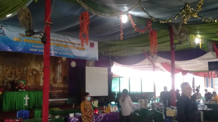 Genjot semangat wirausaha bagi Ibu-ibu. Organsisasi Forum Batak Intelektual Provinsi Jambi, bersama HKBP Syaloom, undang PT Bogasari Jambi, gelar pelatihan proses pembuatan Mie Ayam atau Fresh Noodle.