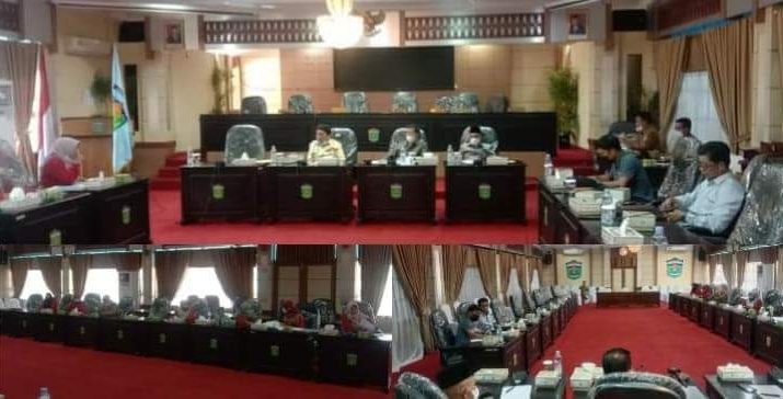 Pimpinan dan anggota Komisi I (Satu) Dewan Perwakilan Rakyat Daerah (DPRD) kota Sungai Penuh, laksanakan Audiensi dengan Forum Guru dan Tenaga Kependidikan Honorer Non Kategori, Senin (26/07).