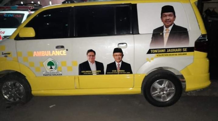 Ketua DPD Partai Golkar Sarolangun Tontawi Jauhari, kini tengah menyiapkan Ambulance gratis bagi warga yang membutuhkannya.