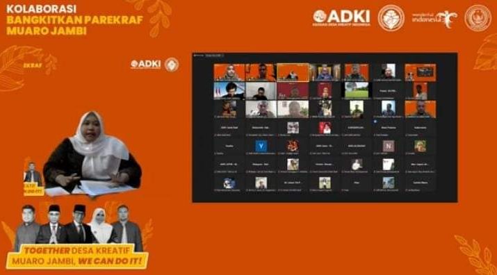 Objek Wisata Komplek Percandian Muaro Jambi, di lirik Nasional. Saat hadiri Webinar Asosiasi Desa Kreatif Indonesia (ADKI), Masnah Busro, akan undang Menteri dan ADKI. 
