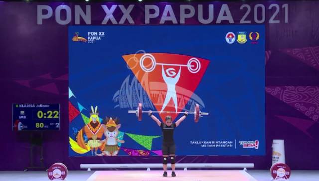 Atlet PABSI kabupaten Sarolangun atas nama Juliana Klarisa, berhasil meraih emas di pekan Olahraga Nasional (PON) yang ke XX 2021 di Papua, kelas 55 kg putri. 
