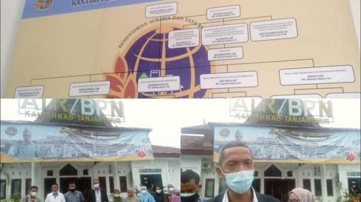 Kepala Seksi (Kasi) atau Pengendalian dan Penanganan Sengketa BPN Kabupaten Tanjabtim, mangkir dari pertemuan soal sengketa tanah yang sebelumnya telah di jadwalkan. Warga keluhkan pelayanan publik, dan minta Bupati Tanjabtim untuk beri teguran keras.
