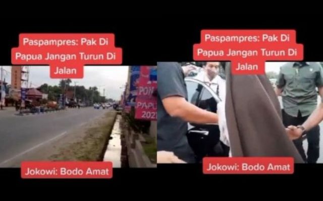 Presiden Jokowi mendadak temui biarawati di jalan Papua. Jokowi turun dari mobil, langsung salami biarawati. Netizen mendengar biarawati mengatakan, dalam nama Yesus dan langsung merinding.