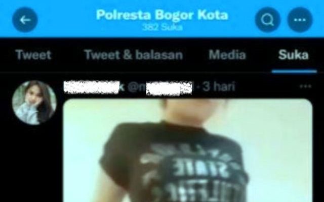 Baru-baru ini geger di media sosial Twitter, bahwa ada tangkapan layar akun kepolisian Polresta Bogor like video bokep. Ternyata ini persoalannya.