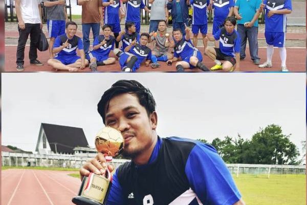 PS Pers-LSM Kerinci-Sungai Penuh berhasil juara dalam ajang Sepakbola Trofeo Jambi 2022 di Stadion KONI Tri Lomba Juang, Sabtu (04/3/2022).
