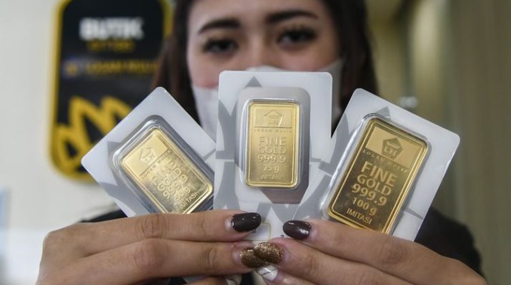 BISNIS - Harga emas di Pegadaian hari ini 3 Juni 2022 terpantau mengalami kenaikan pada cetakan Antam dan UBS.