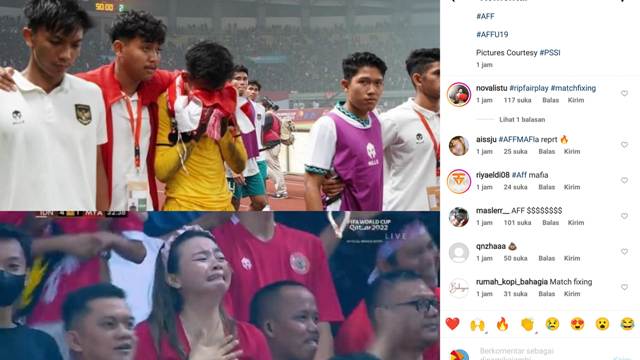 Menang 5-1 lawan Myanmar di AFF Cup, Timnas U19 gagal lolos. Semakin geram dugaan main mata, puluhan ribu fans Timnas serbu Instagram.