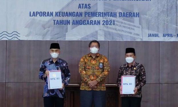 Pemerintah Kabupaten (Pemkab) Kerinci, kembali raih predikat Wajar Tanpa Pengecualian (WTP) dari Badan Pemeriksa Keuangan (BPK)