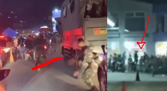 2 truk anggota TNI turun ke jalan, serang sopir angkot viral di media sosial. Pasukan TNI ini marah, lantaran dugaan serempet