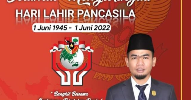 Melalui momentum peringati Hari Lahir Pancasila pada tahun 2022, Ketua DPRD Kota Sungai Penuh H. Fajran, mengajak seluruh masyarakat