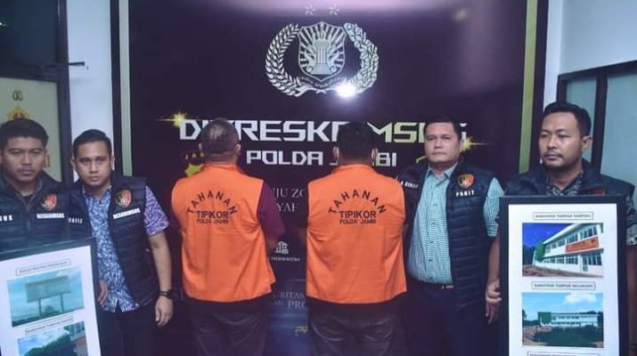Subdit III Tindak Pidana Korupsi (Tipikor) Direktorat Reserse Kriminal Khusus (Ditreskrimsus) Polda Jambi, kembali melakukan penahanan terhadap dua orang tersangka kasus dugaan korupsi pembangunan Puskesmas Bungku, Bajubang.