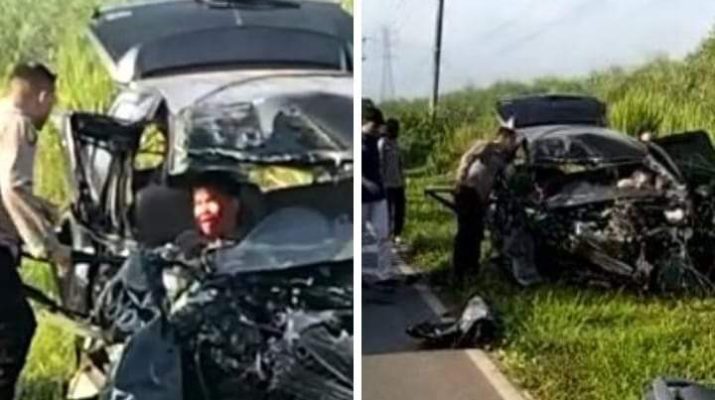 Peristiwa naas lakalantas terjadi di kawasan jalan WKS Kabupaten Tanjung Jabung Timur alias Tanjabtim, di mana 2 orang pengendara mobil warna hitam yang di duga adalah polisi mengalami luka-Luka bagian kepala kesakitan minta tolong karena terjepit.