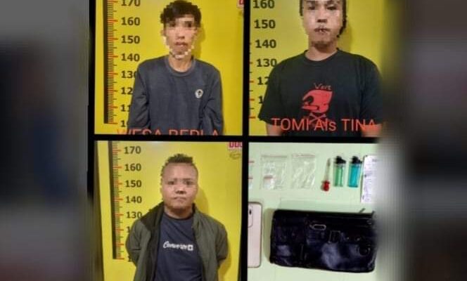 Tim Opsnal Satres Narkoba Polres Kerinci ungkap kasus tindak pidana narkotika jenis sabu, 3 pelaku narkoba di Kerinci ini berhasil ditangkap polisi.