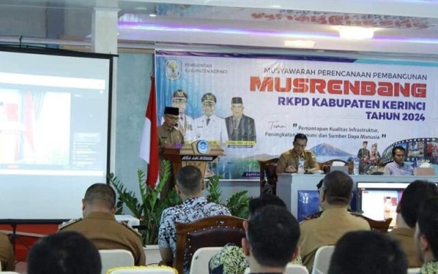 Musrenbang) RKPD Kabupaten Kerinci Tahun 2024 dengan tema “Pemantapan Kualitas Infrastruktur, Peningkatan Ekonomi dan Sumber Daya