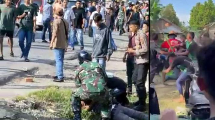 Lomba pacu perahu di Sarolangun berbuntut kericuhan, Minggu (30/4/2023). Sejumlah kabar beredar terkait peristiwa ini termasuk pemblokiran jalan.