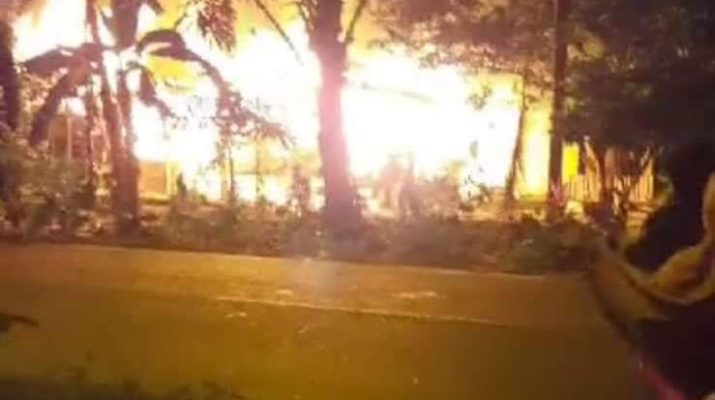 Kebakaran Pondok Jompo di Merangin