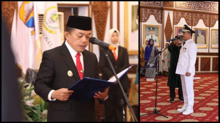 Gubernur Jambi, melantik Asraf sebagai Penjabat Bupati Kerinci, Sabtu (4/11/2023). Resmi dilantik, ini pesan Gubernur pada Pj Bupati Kerinci.