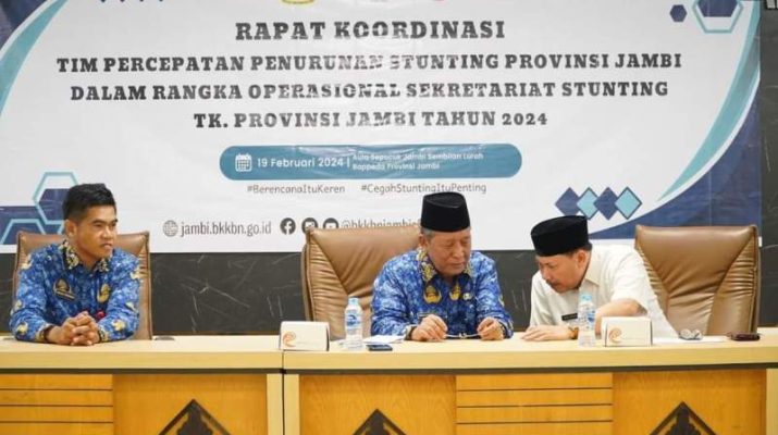 Pemerintah Daerah dalam pembangunan,Pemprov Jambi terus berupaya dan menargetkan penurunan stunting pada tahun 2024 sebesar 12 persen.