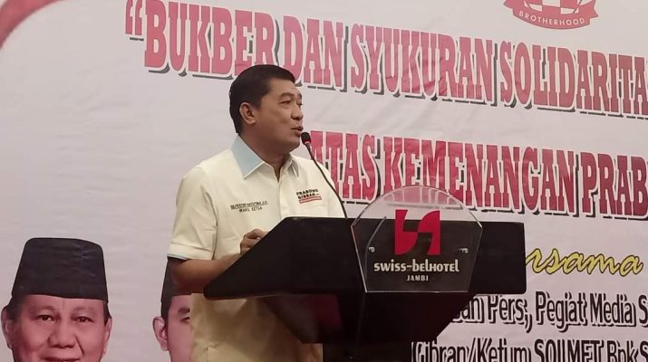 SOLMET Jambi gelar Bukber dan Syukuran Prabowo-Gibran bersama Insan pers, Influencer Jambi dan anak yatim, Minggu (7/4/2024) di Swiss-Belhotel Jambi.