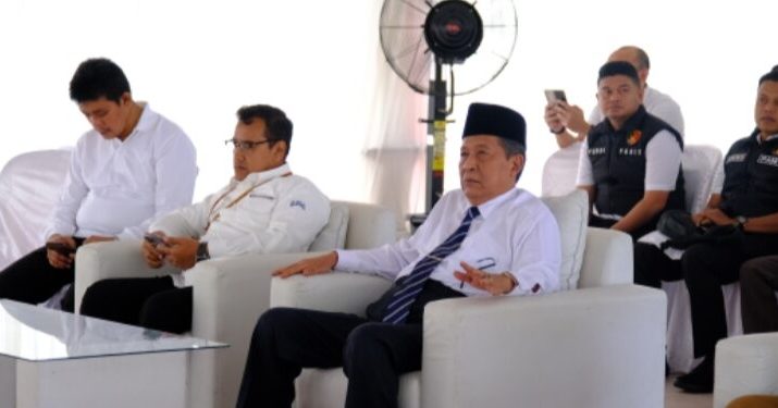 Wagub Drs. H. Abdullah Sani, M.Pd.I bersama tim satgas pangan dan tim pengendalian inflasi daerah mengikuti Apel Siaga Pengamanan Pasokan dan Harga Pangan
