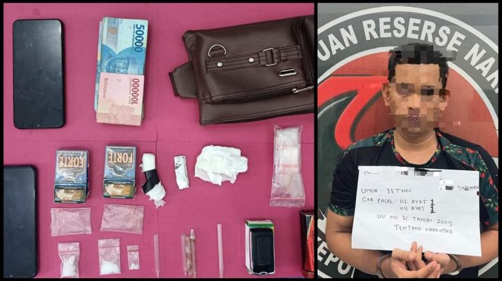 Satresnarkoba Polres Tebo berhasil menangkap seorang pengedar narkoba di Mangun Jayo, Kecamatan Tebo Tengah, Kabupaten Tebo