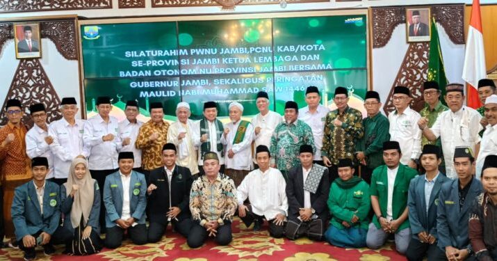 Gubernur Jambi bersilaturahmi bersama PWNU Provinsi Jambi, PCNU Se-provinsi Jambi, Ketua Lembaga dan Badan Otonom NU Jambi, Minggu (22/09/2024).