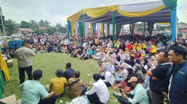 Satu-satunya dari Tabir, Nalim dan Nilwan unjuk kekuatan di Tabir. Lebih dari 2 ribu massa hadiri pelantikan tim Menawan Tabir Induk, Senin (21/10/2024)