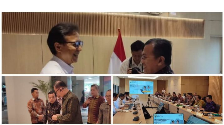 Gubernur Jambi, Dr. H. Al Haris bersama para Bupati dan Wali Kota se-Provinsi Jambi melakukan audiensi dengan Menteri Kesehatan Republik Indonesia