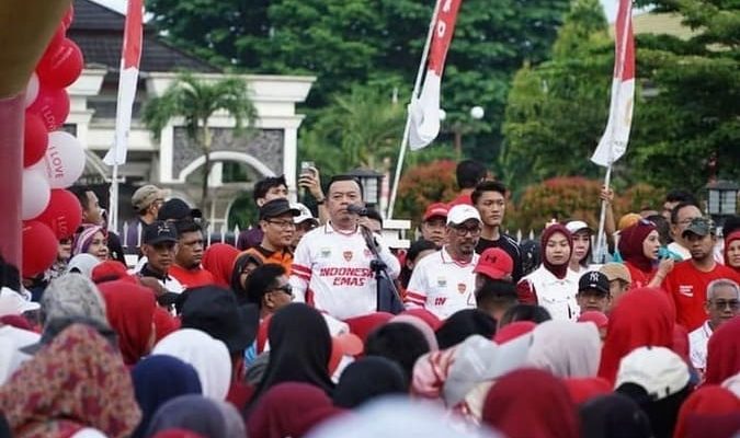 Dalam sambutan dan arahannya Gubernur Al Haris mengajak untuk tetap semangat dalam membangun Provinsi Jambi.