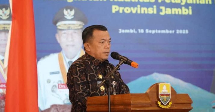 Pemprov Jambi menggelar audiensi dengan Wakil Wamen PAN-RB) Republik Indonesia, Komjen Pol (Purn) Purwadi Arianto, M.Si, di Kota Jambi, Kamis (18/9/2025).
