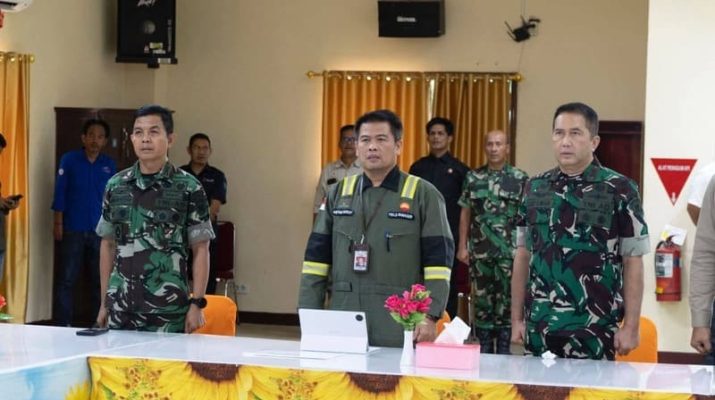 Pangdam II/TIB Mayjen TNI Arief Gajah Mada melakukan kunjungan kerja ke fasilitas Betara Gas Plant yang dikelola oleh PetroChina International Jabung