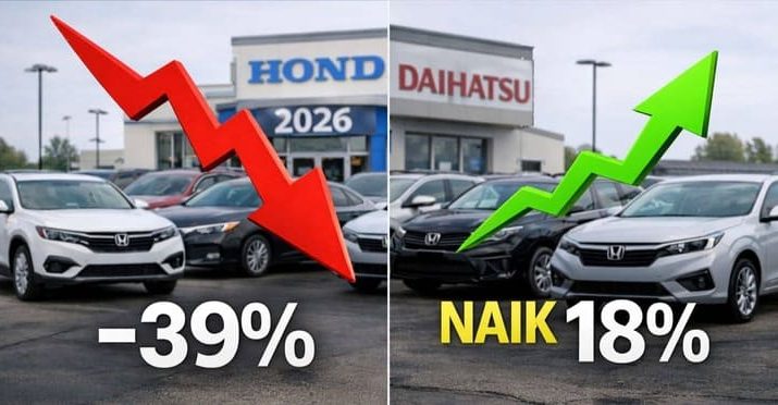 BISNIS - Penjualan mobil Honda awal 2026 di Indonesia mengalami penurunan cukup tajam pada triwulan pertama di tahun 2026.
