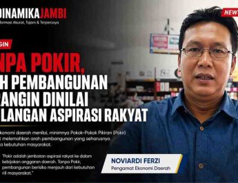 Pengamat ekonomi daerah, Noviardi Ferzi, menilai kondisi tersebut bukan sekadar persoalan teknis perencanaan, tetapi berpotensi melemahkan arah pembangunan