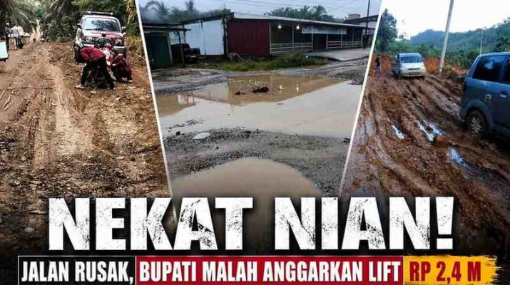 Viral jalan rusak di wilayah di kabupaten Merangin, bupati Merangin anggarkan lift 2,4 Milyar. Publik pun terheran-heran, dan adukan ke menkeu Purbaya.