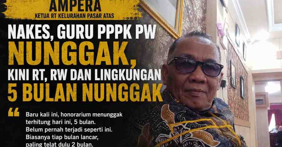 Krisis di Kabupaten Merangin tak hanya tenaga kesehatan dan guru. Honorarium Ketua RT, RW hingga Ketua Lingkungan juga menunggak hingga lima bulan