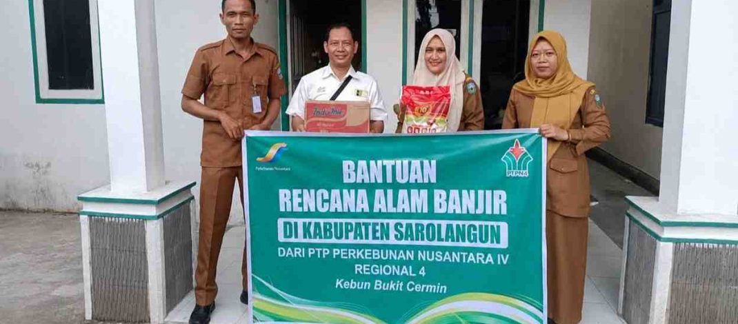 Manajemen PTPN IV Regional IV Jambi-Sumbar, langsung bergerak dan tanggap ketika terjadi banjir di 26 desa dalam 5 kecamatan di Kabupaten Sarolangun.