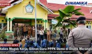 Nakes Mogok Kerja, Giliran Guru PPPK Demo Disdik Merangin