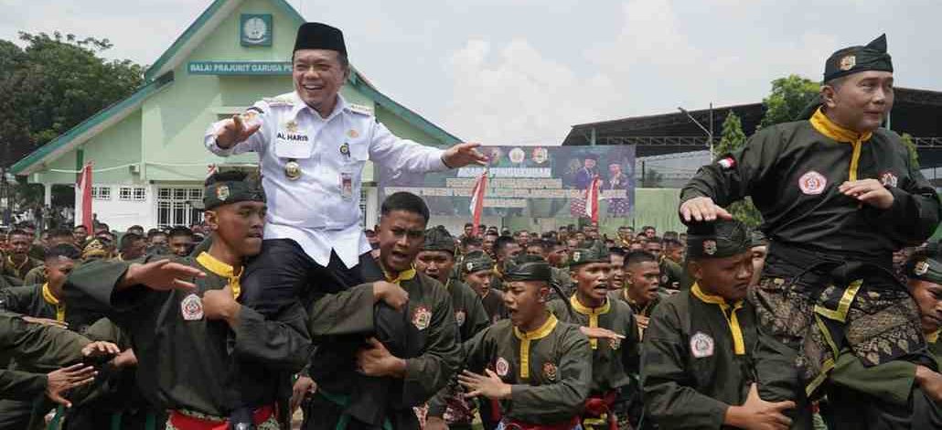 Pengukuhan PSM Terpusat tingkat Pengprov, Pengcab dan Ranting wilayah Jambi Tahun 2026–2030 di Lapangan Korem 042/Garuda Putih, Rabu (20/05/2026) siang.