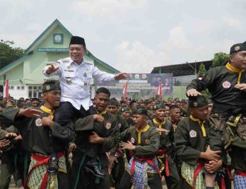 Pengukuhan PSM Terpusat tingkat Pengprov, Pengcab dan Ranting wilayah Jambi Tahun 2026–2030 di Lapangan Korem 042/Garuda Putih, Rabu (20/05/2026) siang.