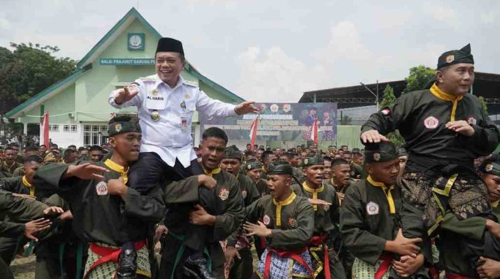 Pengukuhan PSM Terpusat tingkat Pengprov, Pengcab dan Ranting wilayah Jambi Tahun 2026–2030 di Lapangan Korem 042/Garuda Putih, Rabu (20/05/2026) siang.