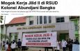 Belum adanya tindak lanjut pemerintah dari hasil RDP, hari ini Rabu (13/5/2026) mogok kerja RSUD Kolonel Abundjani jilid II mulai berjalan. 