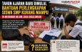 Hingga memasuki tahun ajaran baru 2026/2027 belum juga direalisasikan. Bantuan seragam SMP ratusan juta itu jelas jadi sorotan saat tahun ajaran baru.