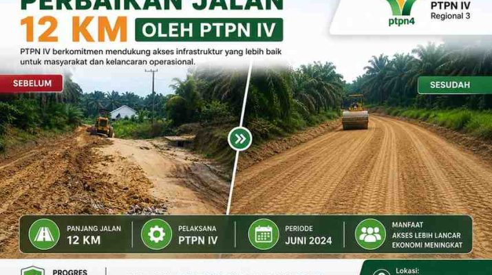Namun, keluhan itu perlahan memudar alat berat yang mulai meratakan dan mengeraskan jalan desa sepanjang 12 kilometer sejak Kamis (9/7/2026) lalu.