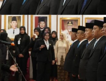 Gubernur Jambi melantik lima Pejabat Pimpinan Tinggi (PPT) Pratama di lingkungan Pemerintah Provinsi Jambi, bertempat di Auditorium Rumah Dinas