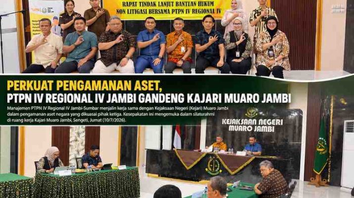 PTPN IV Regional IV menggandeng Kejaksaan Negeri (Kejari) Muaro Jambi dalam pengamanan aset-aset Negara yang dikuasai pihak ketiga di Kabupaten Muaro Jambi.